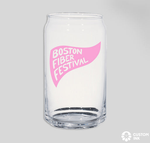 Boston Fiber Festival Soda Can Glass