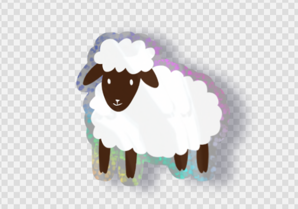 Sparkle Sheep Sticker